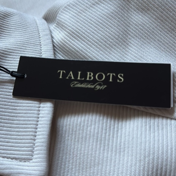 Talbots The Jackie Fit bone color jacket coat Sz 14 100% cotton New - Picture 8 of 11